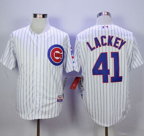 John Lackey Chicago Cubs white jersey
