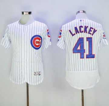 John Lackey Chicago Cubs white Authentic jersey