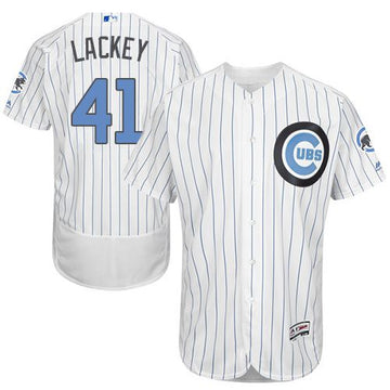 John Lackey Chicago Cubs white Authentic jersey