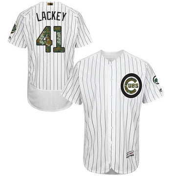 John Lackey Chicago Cubs white Authentic jersey
