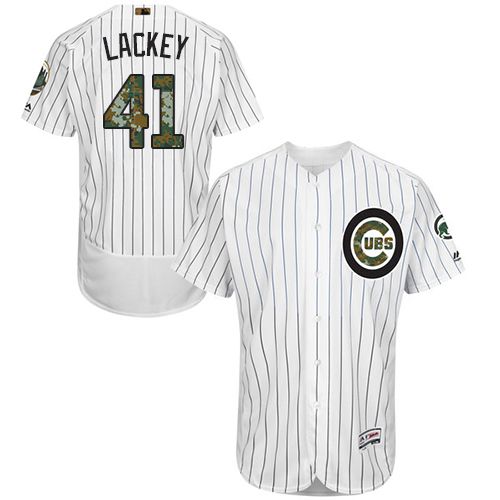John Lackey Chicago Cubs white Authentic jersey