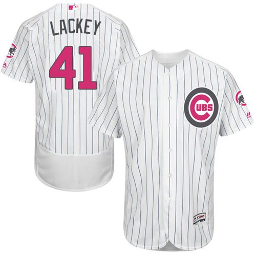 John Lackey Chicago Cubs white Authentic jersey