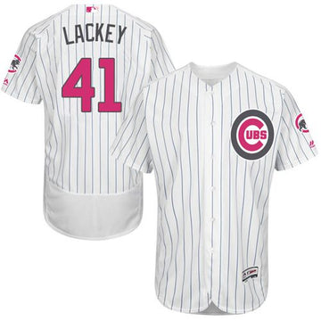 John Lackey Chicago Cubs white Authentic jersey