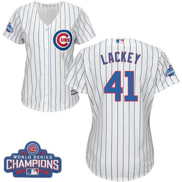 John Lackey Chicago Cubs white Home jersey