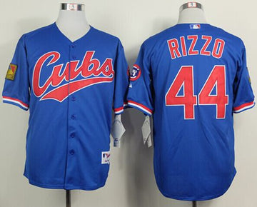 Anthony Rizzo Chicago Cubs blue jersey
