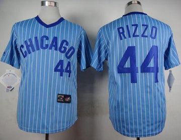 Anthony Rizzo Chicago Cubs blue Throwback jersey