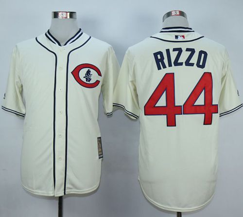 Anthony Rizzo Chicago Cubs cream jersey