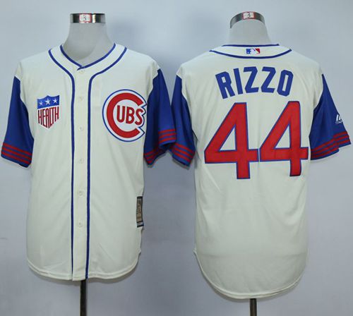 Anthony Rizzo Chicago Cubs cream-blue jersey