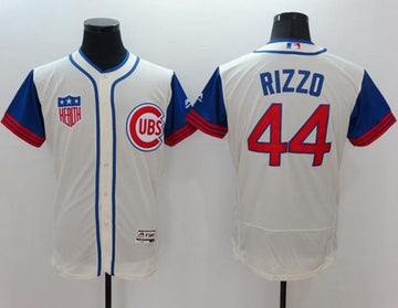 Anthony Rizzo Chicago Cubs cream-blue Authentic jersey