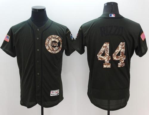 Anthony Rizzo Chicago Cubs green Salute To Service jersey