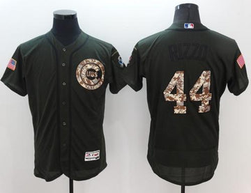 Anthony Rizzo Chicago Cubs green Salute To Service jersey