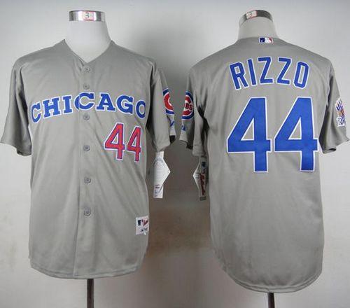 Anthony Rizzo Chicago Cubs grey jersey