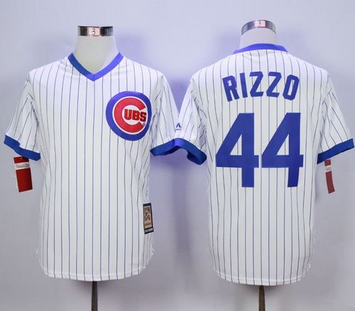 Anthony Rizzo Chicago Cubs white Cooperstown jersey