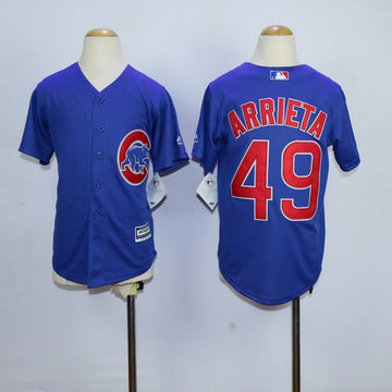 Jake Arrieta Chicago Cubs blue jersey