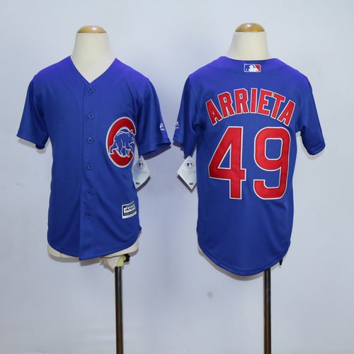 Jake Arrieta Chicago Cubs blue jersey