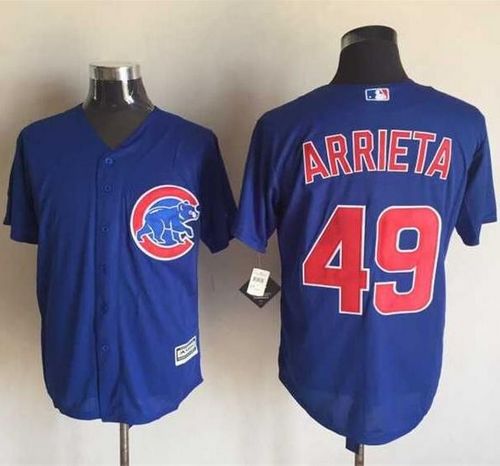 Jake Arrieta Chicago Cubs blue jersey