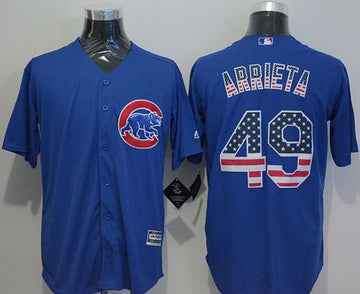 Jake Arrieta Chicago Cubs blue Fashion jersey