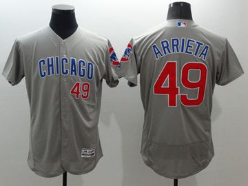 Jake Arrieta Chicago Cubs grey Authentic jersey