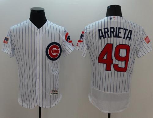 Jake Arrieta Chicago Cubs white Fashion jersey