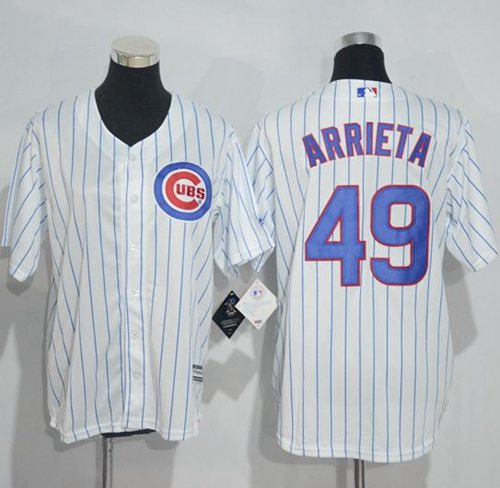 Jake Arrieta Chicago Cubs white jersey