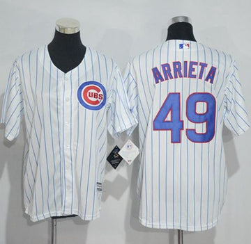 Jake Arrieta Chicago Cubs white jersey