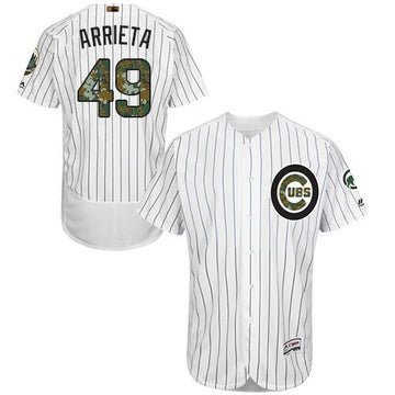 Jake Arrieta Chicago Cubs white Authentic jersey