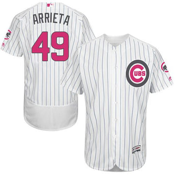 Jake Arrieta Chicago Cubs white Authentic jersey