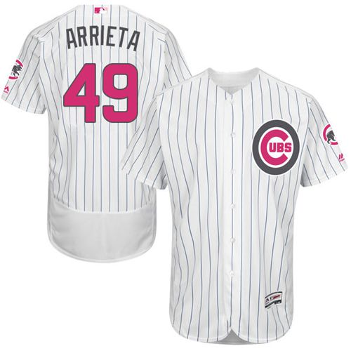 Jake Arrieta Chicago Cubs white Authentic jersey