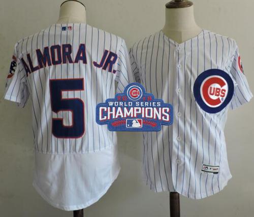Albert Almora Jr Chicago Cubs white Authentic jersey
