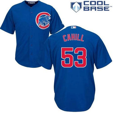 Trevor Cahill Chicago Cubs blue jersey