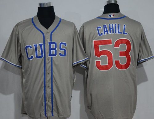 Trevor Cahill Chicago Cubs grey Alternate jersey