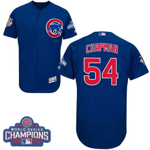 Aroldis Chapman Chicago Cubs blue Authentic jersey