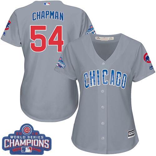 Aroldis Chapman Chicago Cubs grey Road jersey