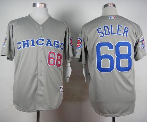 Jorge Soler Chicago Cubs grey jersey