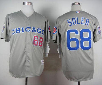 Jorge Soler Chicago Cubs grey jersey
