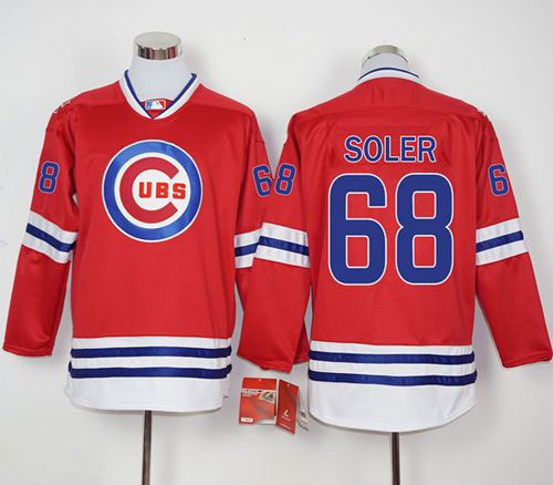 Jorge Soler Chicago Cubs red jersey
