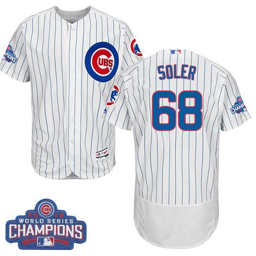 Jorge Soler Chicago Cubs white Authentic jersey