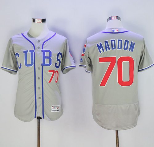 Joe Maddon Chicago Cubs grey Alternate jersey