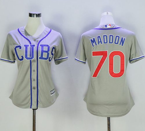 Joe Maddon Chicago Cubs grey Alternate jersey