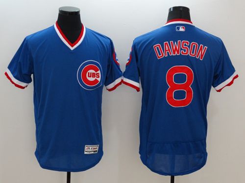 Andre Dawson Chicago Cubs blue Authentic jersey