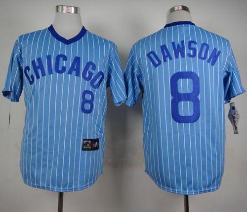 Andre Dawson Chicago Cubs blue Throwback jersey