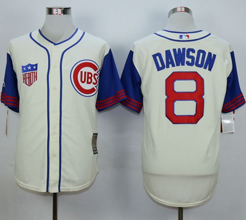 Andre Dawson Chicago Cubs cream jersey