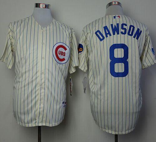 Andre Dawson Chicago Cubs cream jersey