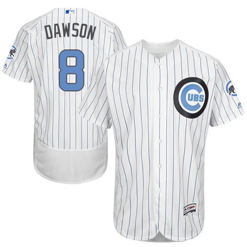 Andre Dawson Chicago Cubs white Authentic jersey
