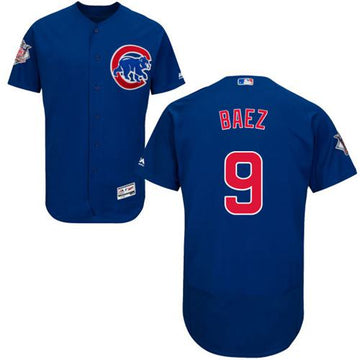 Javier Baez Chicago Cubs blue Authentic jersey