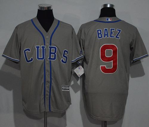 Javier Baez Chicago Cubs grey Alternate jersey