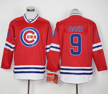 Javier Baez Chicago Cubs red jersey