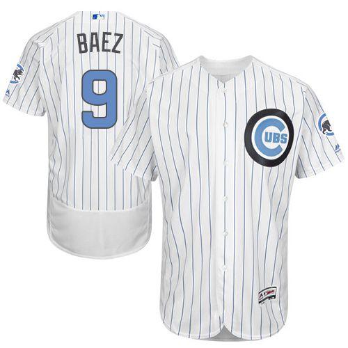 Javier Baez Chicago Cubs white Authentic jersey