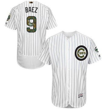 Javier Baez Chicago Cubs white Authentic jersey