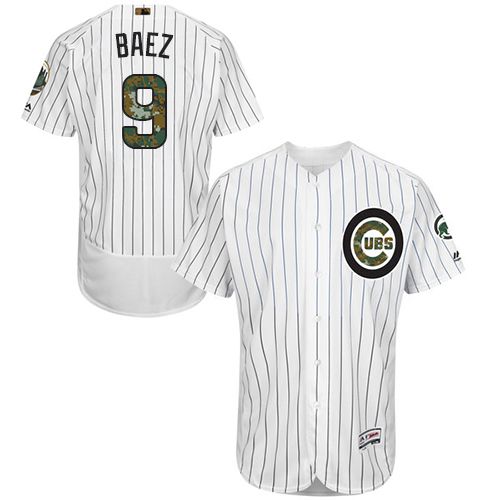 Javier Baez Chicago Cubs white Authentic jersey